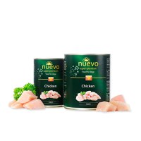 NUEVO, XS-XL, Pui, conservă hrană umedă fără cereale câini, (pate), 400g - 1