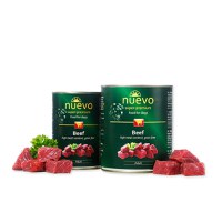 NUEVO, XS-XL, Vită, conservă hrană umedă fără cereale câini, (pate), 400g - 1