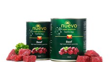 NUEVO, XS-XL, Vită, conservă hrană umedă fără cereale câini, (pate), 400g