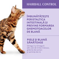 OPTIMEAL Hairball Control, Rață, hrană uscată pisici, limitarea ghemurilor de blană, 10kg - 2