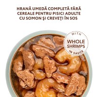 OPTIMEAL, Somon și Creveți, hrană umedă fără cereale pisici, (în sos) OPTIMEAL, Somon și Creveți, plic hrană umedă fără cereale pisici, (în sos), 85g - 5