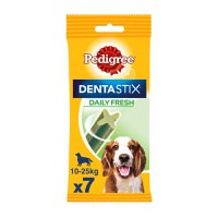 PEDIGREE DentaStix Daily Fresh, recompense câini talie medie, batoane, ceai verde, 7buc - 1