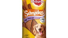 PEDIGREE Schmackos Multi Mix, recompense câini, benzi moi, carne, 5buc