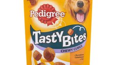 PEDIGREE Tasty Bites, recompense câini, cubulețe cu branză, 130g