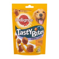 PEDIGREE Tasty Bites, recompense câini, cubulețe cu branză, 130g - 1