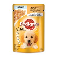 PEDIGREE Vital Protection Junior, Pui, hrană umedă câini junior, (în aspic) PEDIGREE Vital Protection Junior, Pui, plic hrană umedă câini junior, (în aspic), 100g - 1