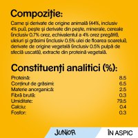 PEDIGREE Vital Protection Junior, Pui, hrană umedă câini junior, (în aspic) PEDIGREE Vital Protection Junior, Pui, plic hrană umedă câini junior, (în aspic), 100g - 4