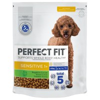 PERFECT FIT Sensitive 1+, XS-S, Curcan, hrană uscată câini, sistem digestiv, 1.4kg - 1