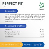 PERFECT FIT Sensitive 1+, XS-S, Curcan, hrană uscată câini, sistem digestiv, 1.4kg - 3