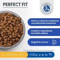 PERFECT FIT Sensitive 1+, XS-S, Curcan, hrană uscată câini, sistem digestiv, 1.4kg - 5