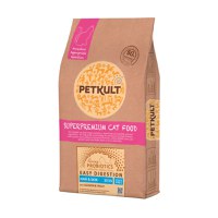 PETKULT Easy Digestion Hair&Skin 37/15, Somon și Păstrăv, hrană uscată fără cereale pisici, 7kg - 1