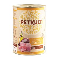 PETKULT Grain Free Adult, Curcan, conservă hrană umedă fără cereale câini, 400g - 1