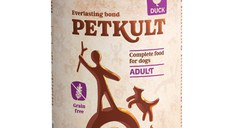 PETKULT Grain Free Adult, Rață, conservă hrană umedă fără cereale câini, 800g