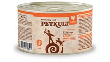 PETKULT Grain Free Mini Adult, Curcan, conservă hrană umedă fără cereale câini, 185g