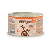 PETKULT Grain Free Mini Adult, Curcan, conservă hrană umedă fără cereale câini, 185g - 1