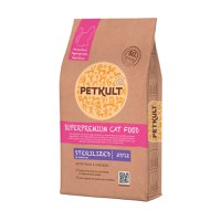 PETKULT Superpremium Sterilized 37/12, Rață și Pui, hrană uscată pisici, 7kg - 1