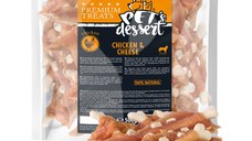 PET'S DESSERT, XS-XL, Pui și Brânză, punguță recompense fără cereale câini, 500g