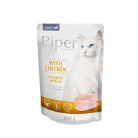 PIPER Animals, Pui, plic hrană umedă fără cereale pisici, (în aspic), 100g - 1