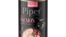 PIPER Animals, Somon, conservă hrană umedă fără cereale pisici, (în aspic), 400g