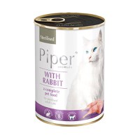 PIPER Animals Sterilised, Iepure, conservă hrană umedă fără cereale pisici sterilizate, (în aspic), 400g - 1