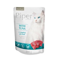 PIPER Animals Sterilised, Ton, plic hrană umedă fără cereale pisici sterilizate, (în aspic), 100g - 1