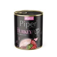 PIPER Animals, XS-XL, Curcan și Broccoli, conservă hrană umedă fără cereale câini, (în aspic), 800g - 1