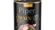 PIPER Animals, XS-XL, Inimi de Pui și spanac, conservă hrană umedă câini, (în aspic), 800g PIPER Animals, XS-XL, Inimi de Pui si Spanac, conservă hrană umedă câini, (în aspic), 400g