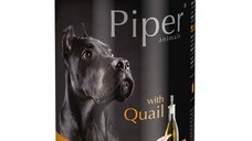 PIPER Animals, XS-XL, Prepeliță, conservă hrană umedă fără cereale câini, (în aspic), 800g