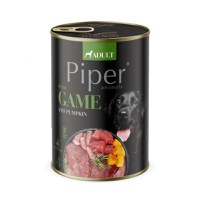 PIPER Animals, XS-XL, Vânat și dovleac, conservă hrană umedă fără cereale câini, (în aspic), 400g - 1