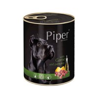 PIPER Animals, XS-XL, Vânat și dovleac, conservă hrană umedă fără cereale câini, (în aspic), 800g - 1