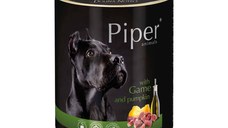 PIPER Animals, XS-XL, Vânat și dovleac, conservă hrană umedă fără cereale câini, (în aspic), 800g