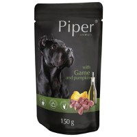 PIPER Animals, XS-XL, Vânat și dovleac, plic hrană umedă fără cereale câini, (în aspic), 150g - 1