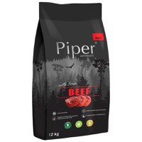 PIPER Animals, XS-XL, Vită, hrană uscată fără cereale câini, 12kg - 1