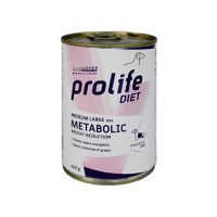 PROLIFE Diet Metabolic Weight Reduction, M-XL, Pui și Miel, dietă veterinară, conservă hrană umedă câini, obezitate, (în aspic), 400g - 1