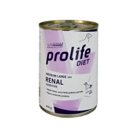 PROLIFE Diet Renal Sensitive, M-XL, Porc, dietă veterinară, conservă hrană umedă câini, sistem renal, (în aspic), 400g - 1