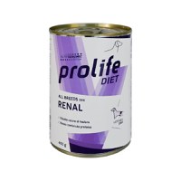 PROLIFE Diet Renal, XS-XL, Pui și Vită, dietă veterinară, conservă hrană umedă câini, sistem renal, (în aspic), 400g - 1