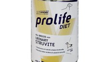 PROLIFE Diet Urinary Struvite, XS-XL, Pui și Curcan, dietă veterinară, conservă hrană umedă câini, sistem urinar, (în aspic), 400g