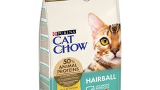 PURINA Cat Chow Hairball Control, Pui, hrană uscată pentru pisici, limitarea ghemurilor de blană, 1.5kg