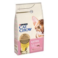 PURINA Cat Chow Kitten, Pui, hrană uscată pentru pisici junior, 1.5kg - 1