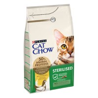 PURINA Cat Chow Sterilised, Pui, hrană uscată pentru pisici sterilizate, 1.5kg - 1