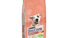 PURINA Dog Chow Adult Sensitive, Somon, hrană uscată câini, sensibilități digestive, 14kg