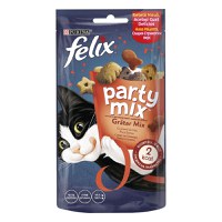 PURINA Felix Party Mix Mixed Grill, recompense pisici, Vită, Pui și Somon, 60g - 1