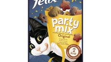 PURINA Felix Party Mix Original Mix, recompense pisici, Pui, Ficat și Curcan, 60g