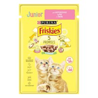 PURINA Friskies Junior, Pui, plic hrană umedă pisici junior, (în sos), 85g - 1