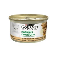 PURINA Gourmet Nature's Creations, Curcan cu Păstârnac și Spanac, conservă hrană umedă pisici, 85g - 1