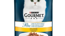 PURINA Gourmet Perle, Pui, plic hrană umedă pisici, (în sos), 85g