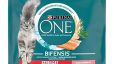 PURINA One Sterilcat, Somon cu Grâu, hrană uscată pisici sterilizate, 1.5kg