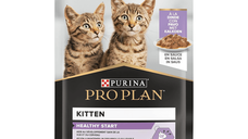 PURINA Pro Plan Nutrisavour Junior, Curcan, hrană umedă pisici junior, (în sos) PURINA Pro Plan Nutrisavour Junior, Curcan, plic hrană umedă pisici junior, (în sos), 85g