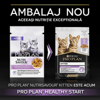 PURINA Pro Plan Nutrisavour Junior, Curcan, hrană umedă pisici junior, (în sos) PURINA Pro Plan Nutrisavour Junior, Curcan, plic hrană umedă pisici junior, (în sos), 85g - 2