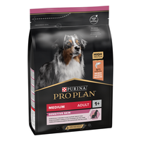 PURINA Pro Plan Sensitive Skin Adult M, Somon, hrană uscată câini, piele și blană, 3kg - 2